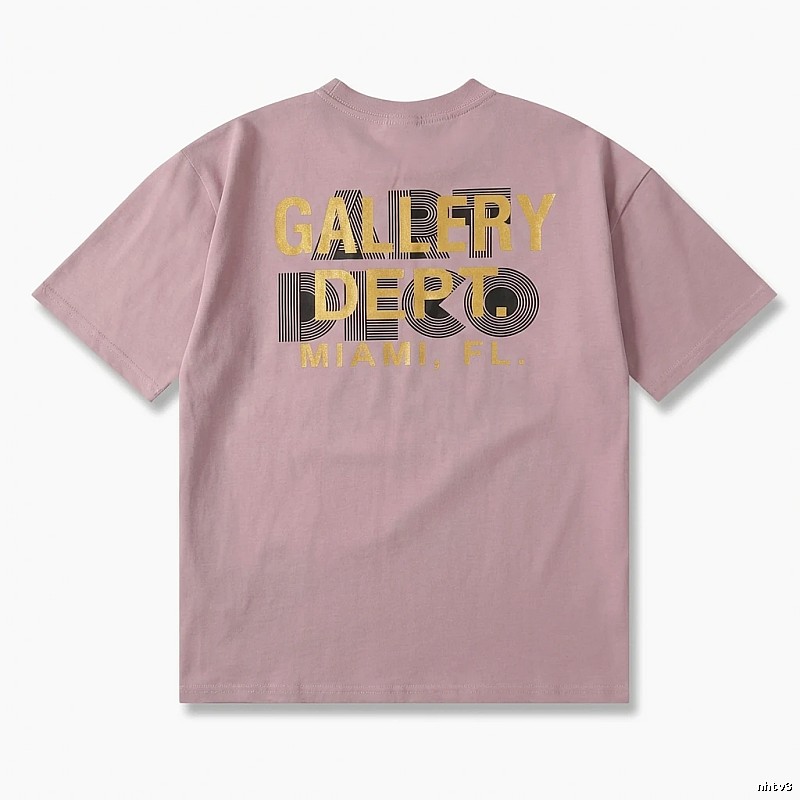 Gallery Dept Simple Style Pink T-shirt