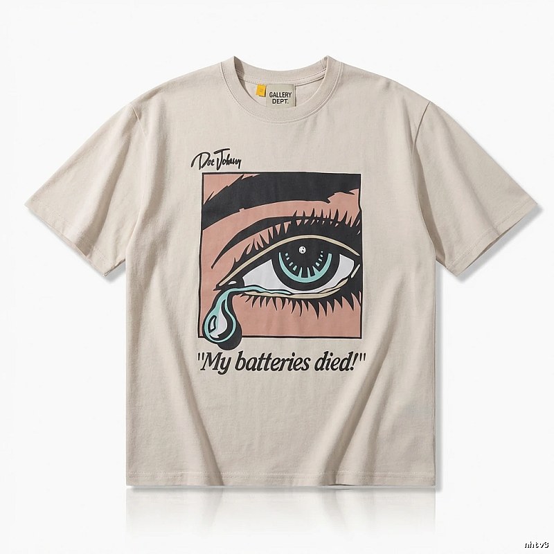 Gallery Dept Tearful Print Light Beige T-shirt