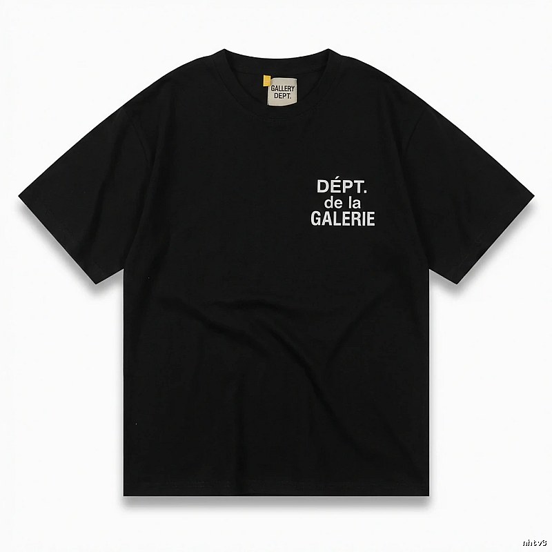 Gallery Dept Trendy and Cool Black T-shirt