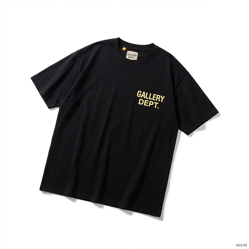 Gallery Dept Trendy and Cool Style Black T-shirt