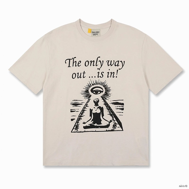 Gallery Dept Trendy Cool Style Off-white T-shirt