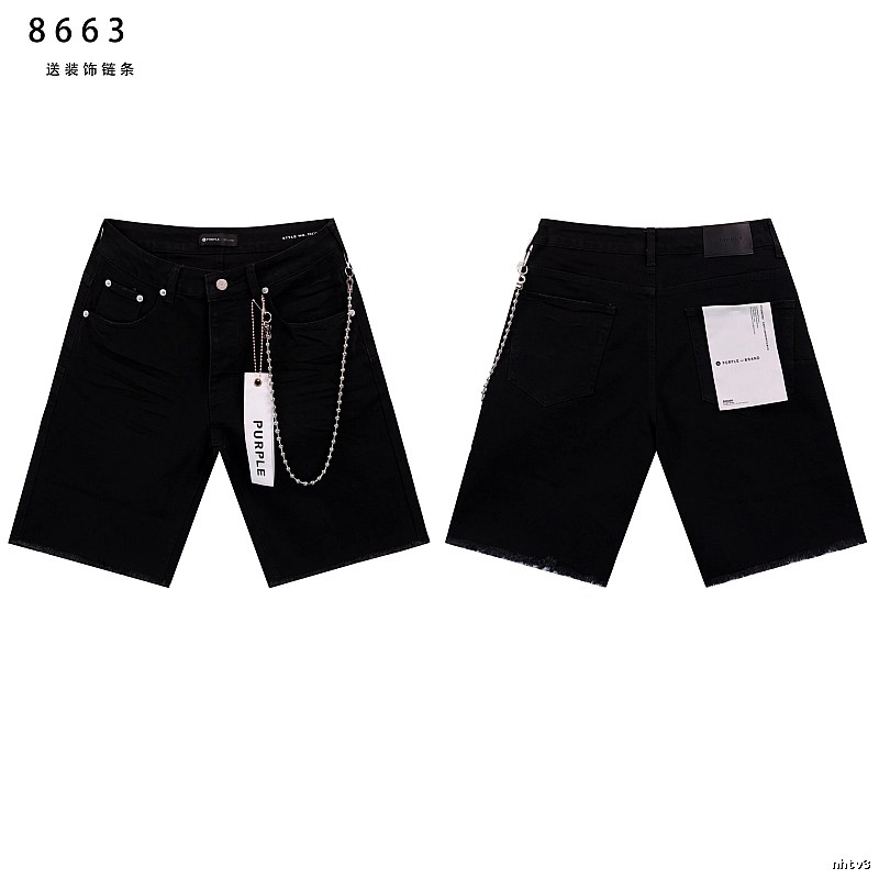 Godspeed Chain High Street Black Denim Shorts