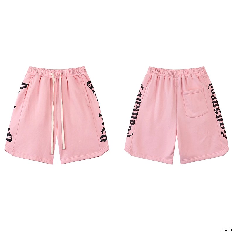 Godspeed Gothic Print Street Style Pink Shorts