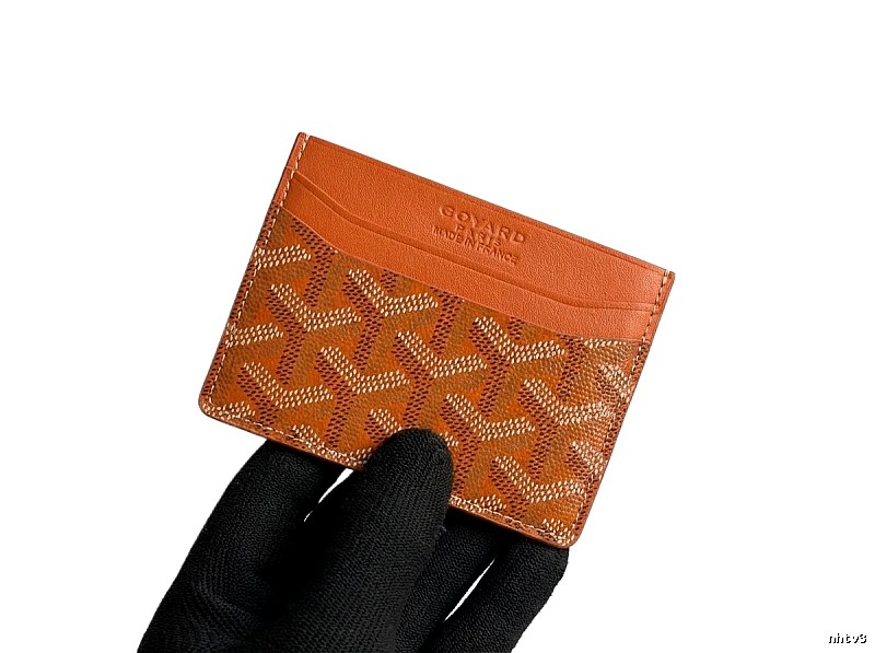 GOYARD Printed Fashion Orange Card Holder