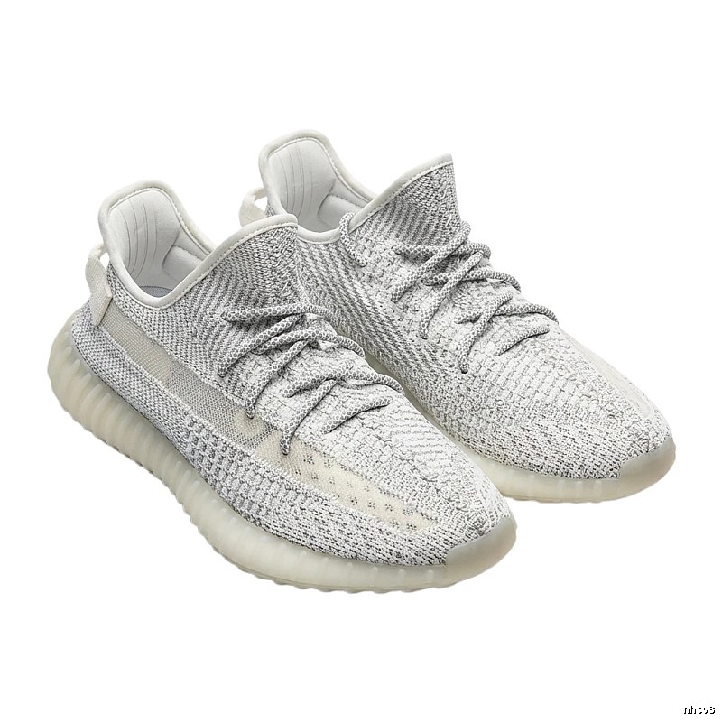 Grey and white casual Yeezy 350 shoes