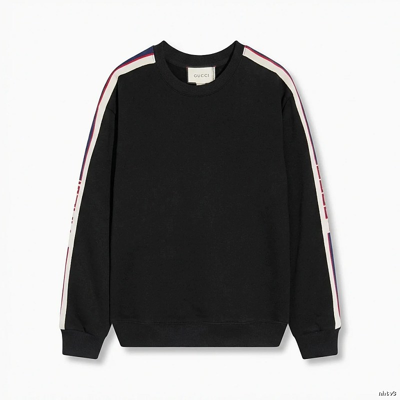Gucci striped casual style black sweatshirt