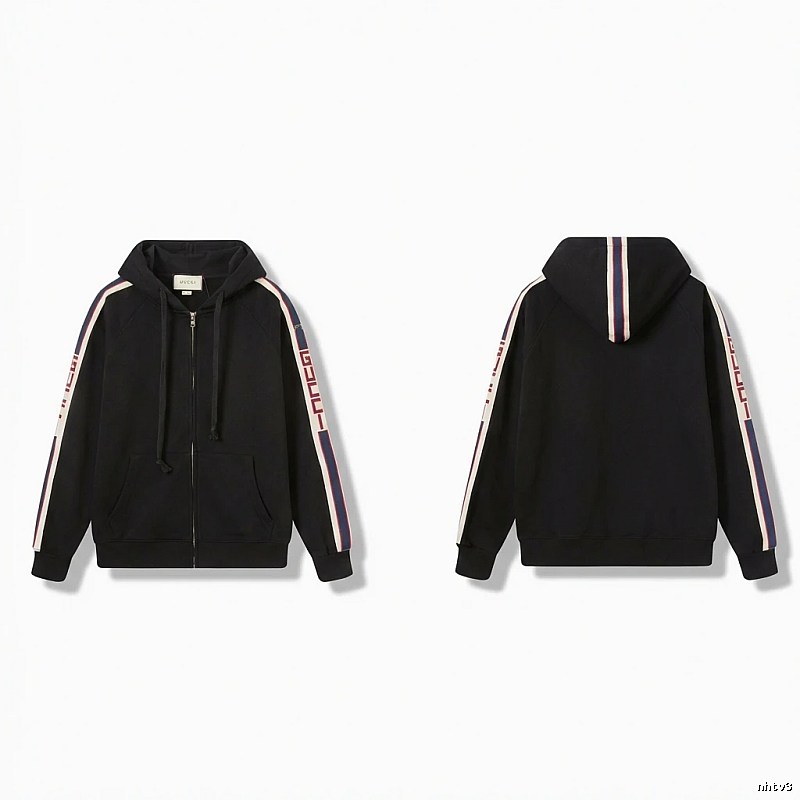 Gucci striped fashionable black sweatshirt