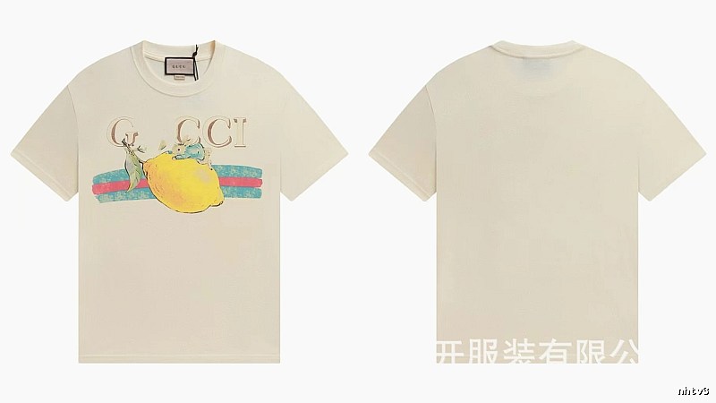 Gucci Vintage-style Off-white Lemon Print T-Shirt