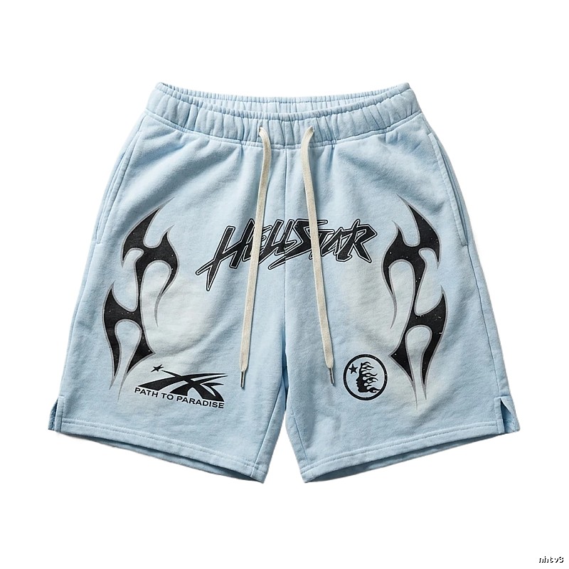 Hellstar dark style light blue shorts