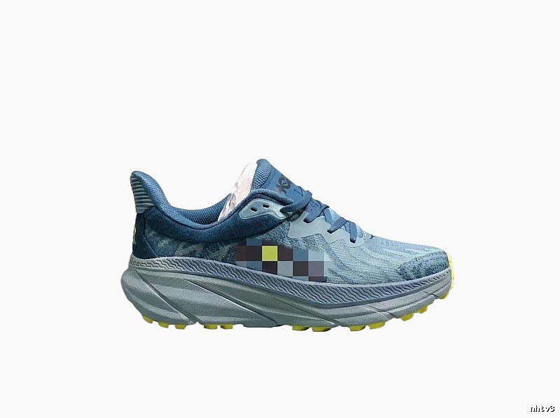 HOKA retro-style blue running shoes