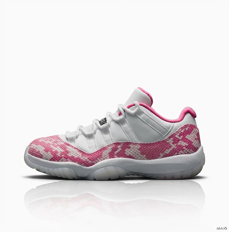 Jordan 11 Pink and White Trendy and Cool Athletic Shoes