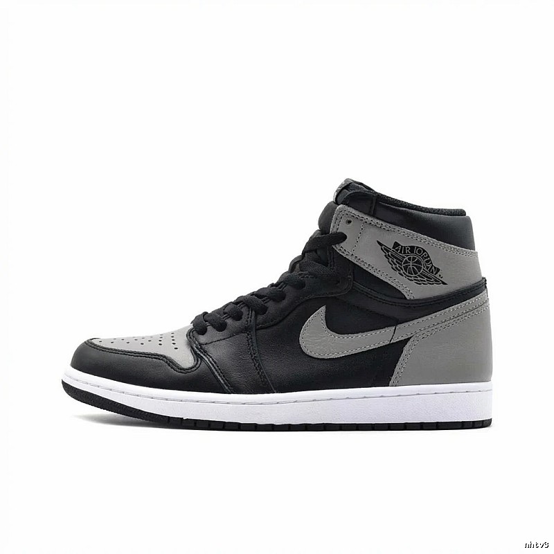 Jordan AJ1 High Top Black and Grey Trendy Shoes
