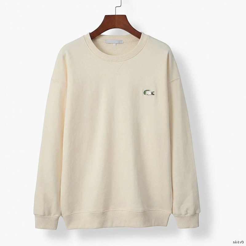 Lacoste simple off-white sweatshirt