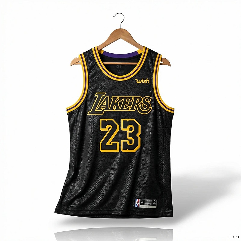 LBJ Lakers retro black jersey