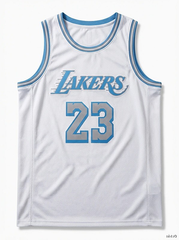 LBJ Lakers retro white jersey
