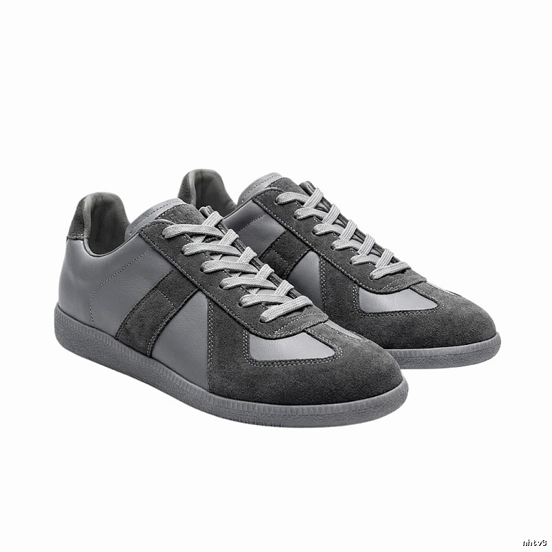 Maison Margiela German military gray sneakers.