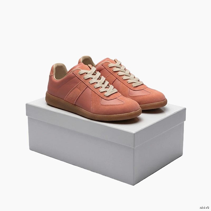 Maison Margiela German military training style orange shoes