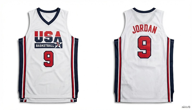 Michael Jordan retro-style white jersey