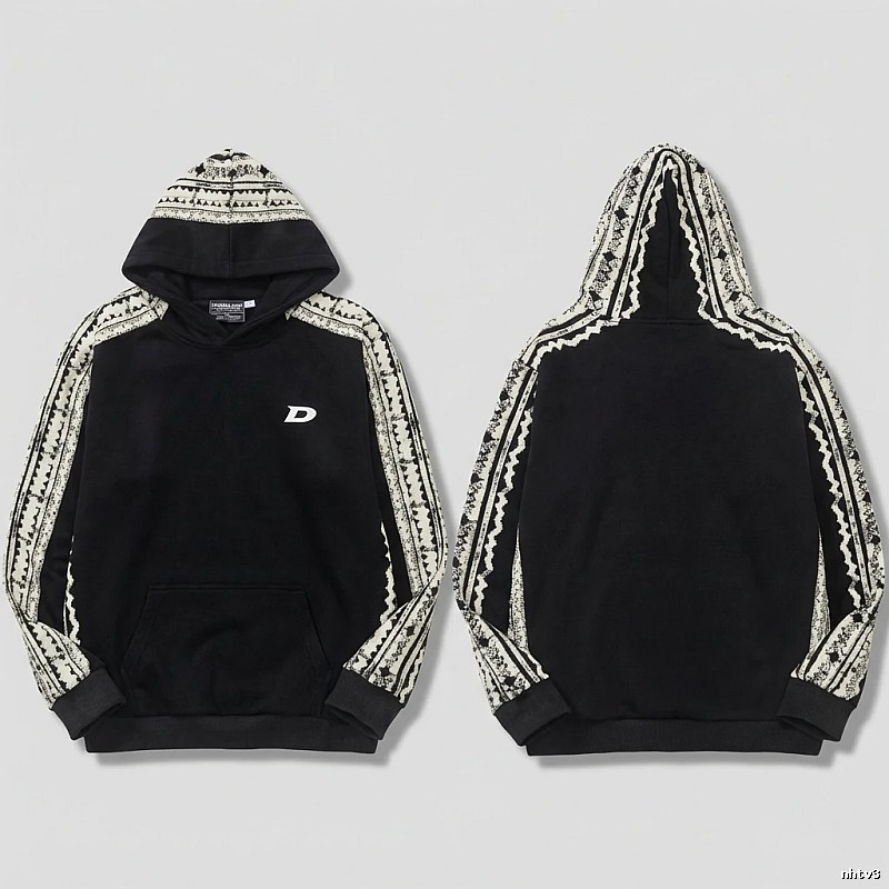 MLB retro style black hoodie
