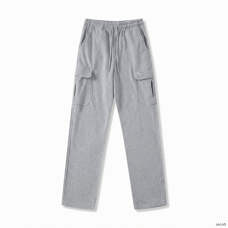 MLB utility-style grey long trousers