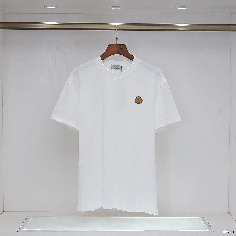 Moncler Classic Minimalist Style White Short-sleeve T-shirt