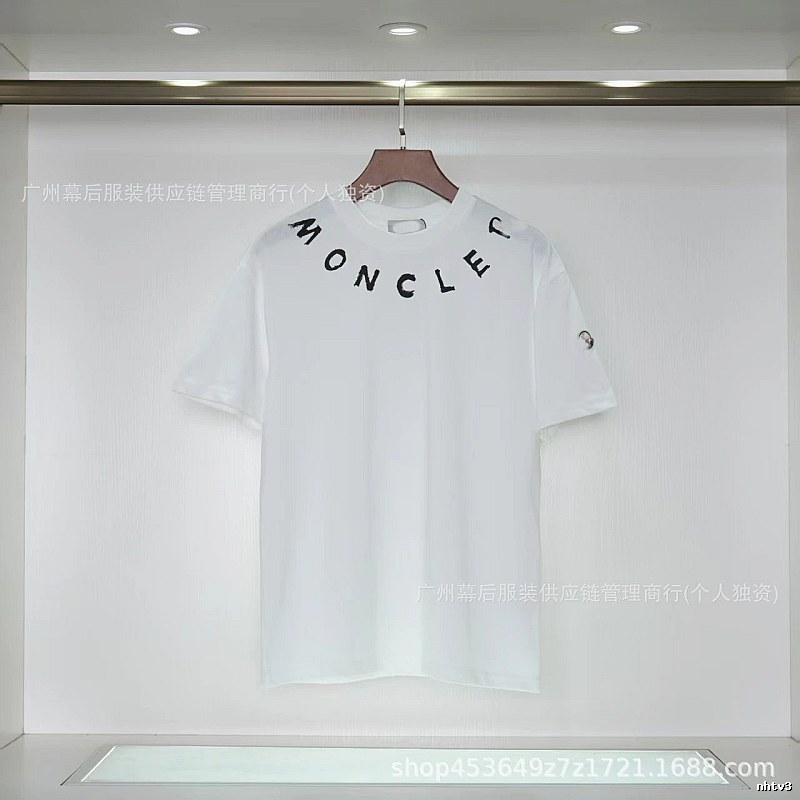 Moncler Graffiti Casual Style White Short-sleeve T-shirt