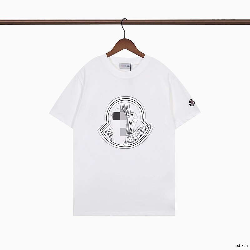 Moncler Logo Collection Trendy Style White T-Shirt