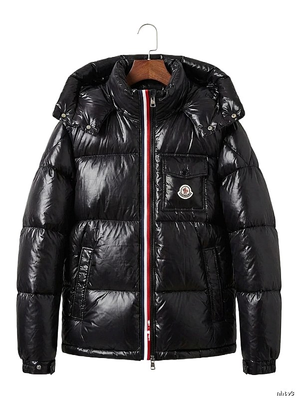 Moncler Shiny and Stylish Black Down Jacket