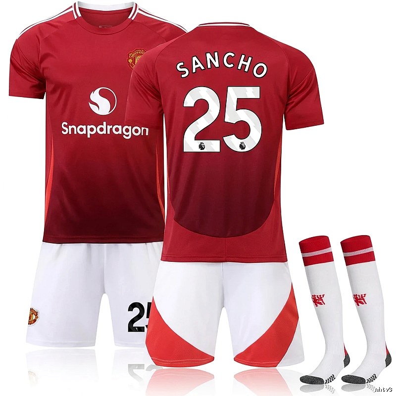MUFC Sancho series red football jerseys