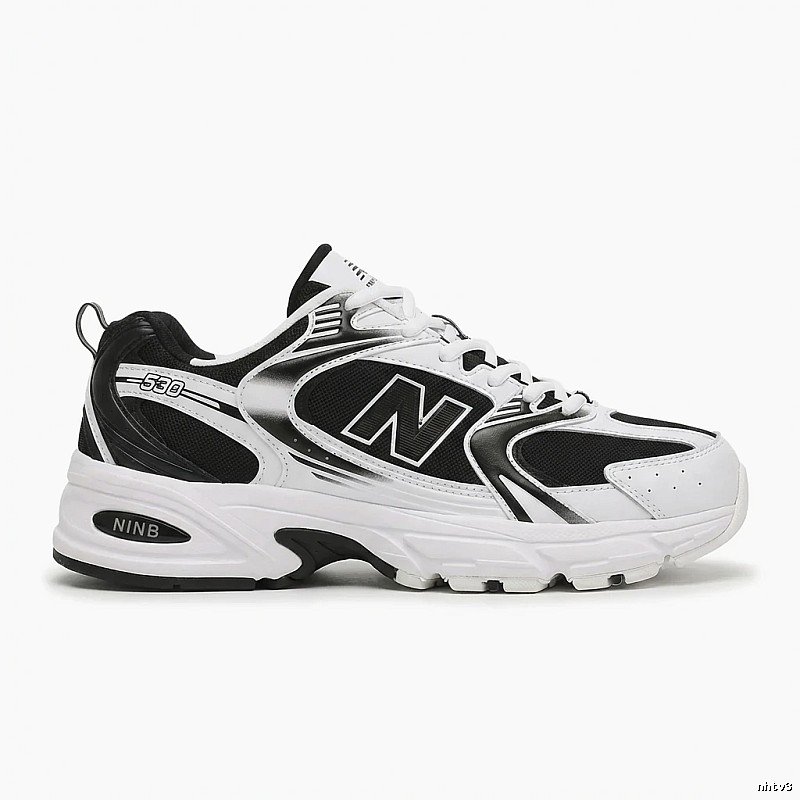 New Balance 530 retro black and white shoes