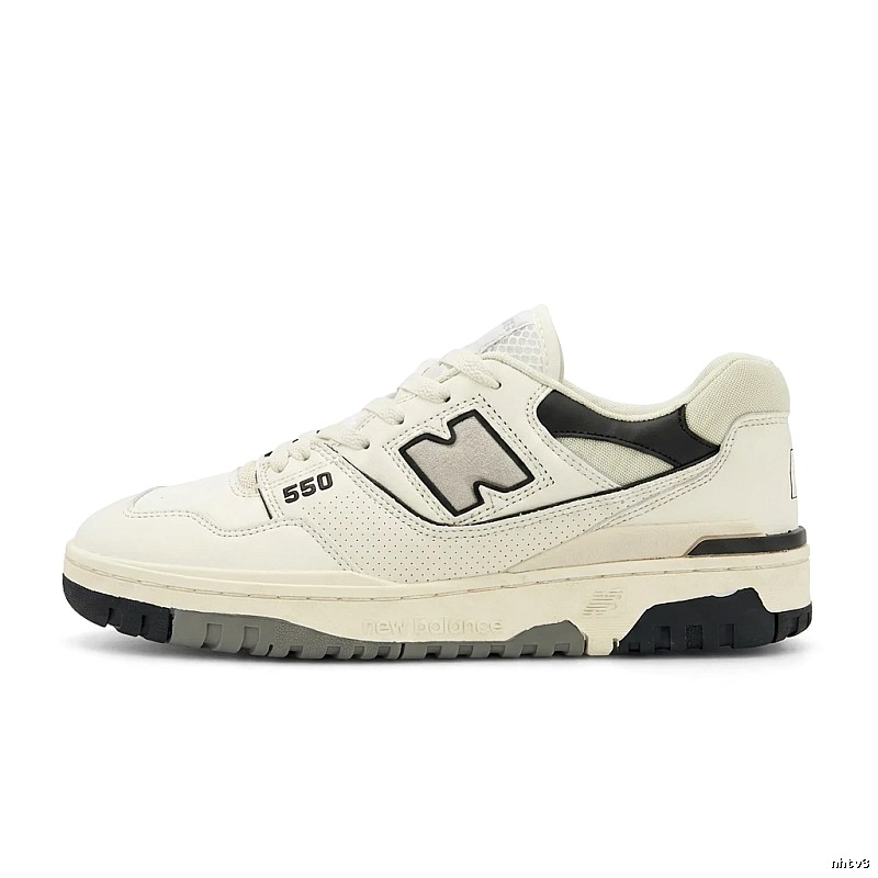 New Balance 550 retro-style white shoes