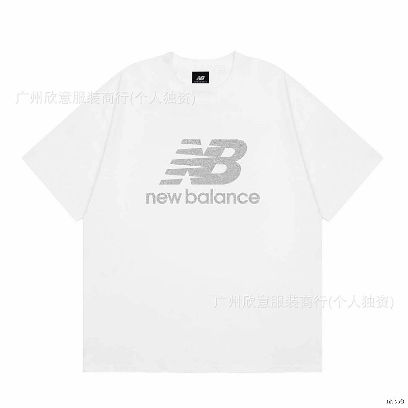 New Balance Classic Casual Style White Short-sleeve T-shirt