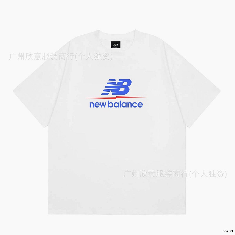New Balance Printed Casual Style White T-shirt