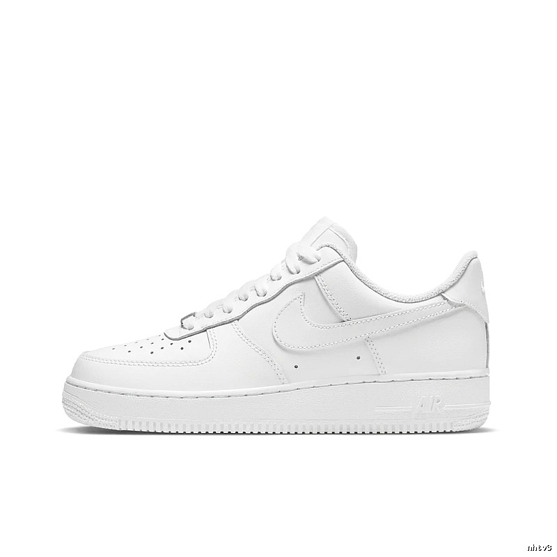 Nike Air Force 1 simple white sneakers