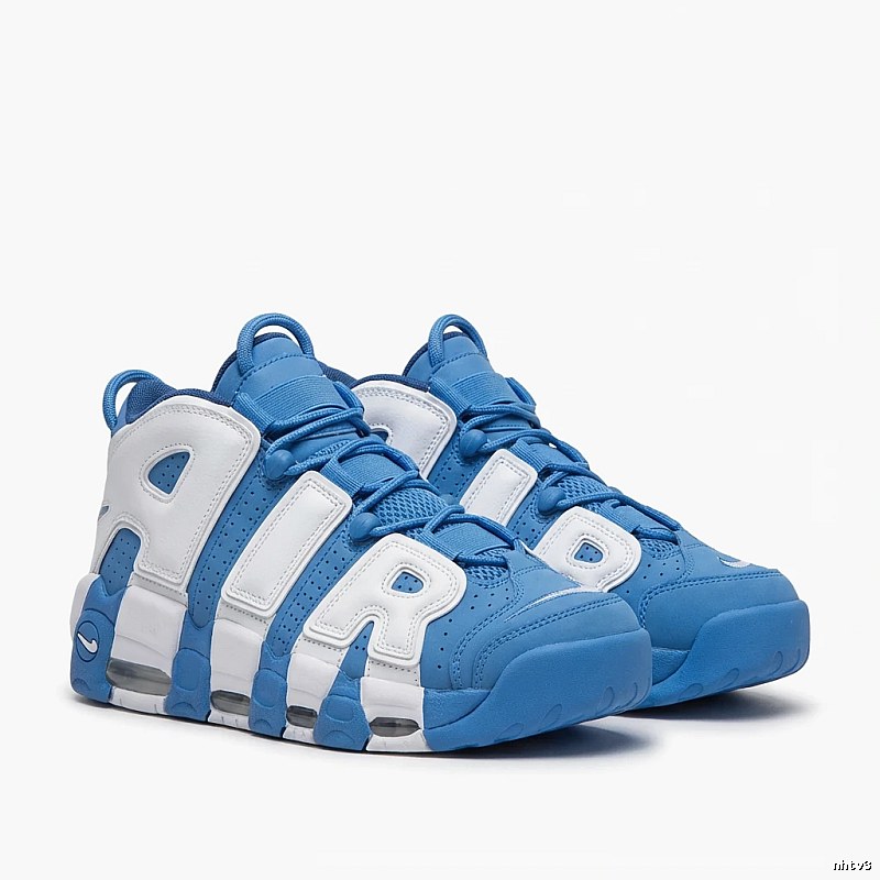 Nike Air More Uptempo Blue and White Shoes
