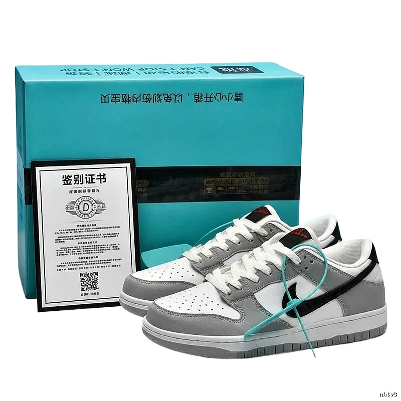 Nike Dunk casual style gray and white shoes