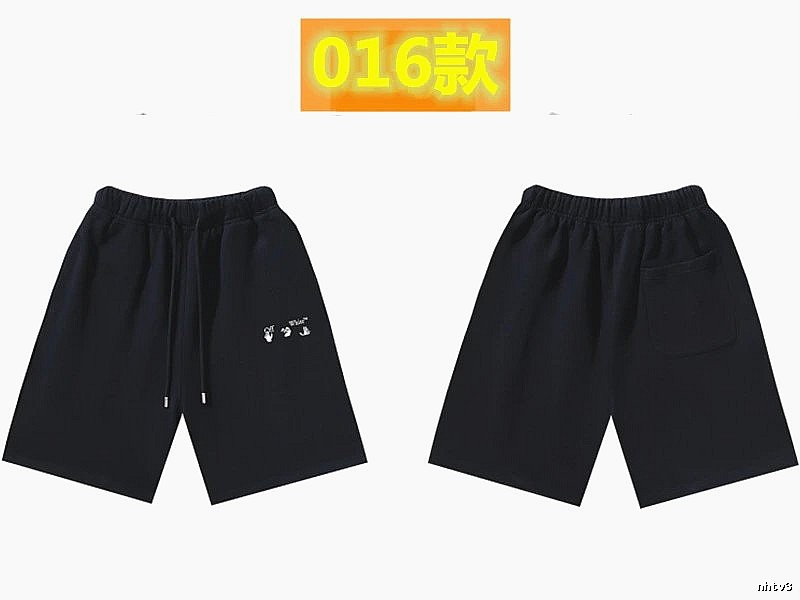 Off-White 016 Style Black Trendy and Cool Shorts