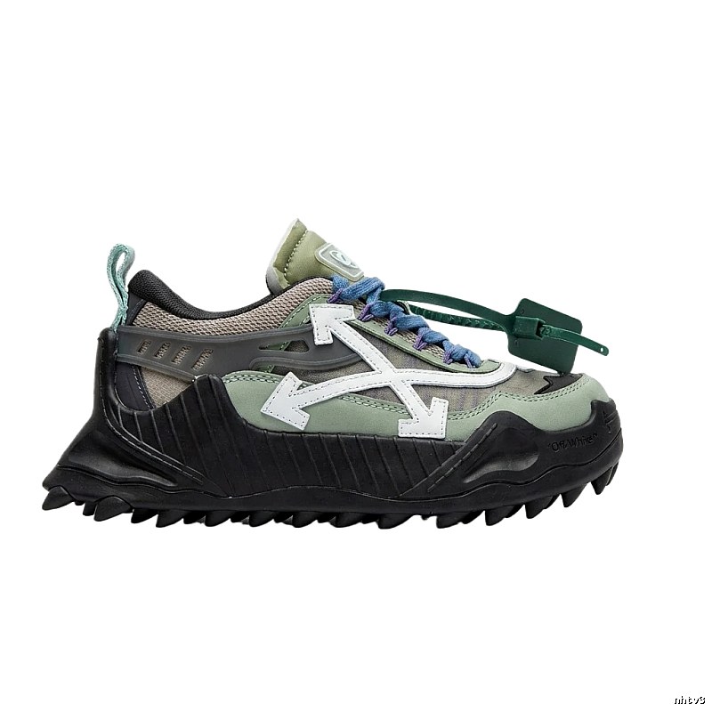 Off-White Functional Style Grey-Black Sports Shoes