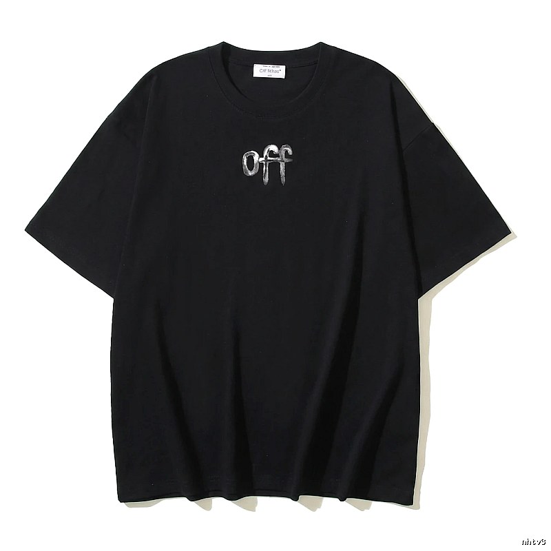 Off-White letter-style black T-shirt
