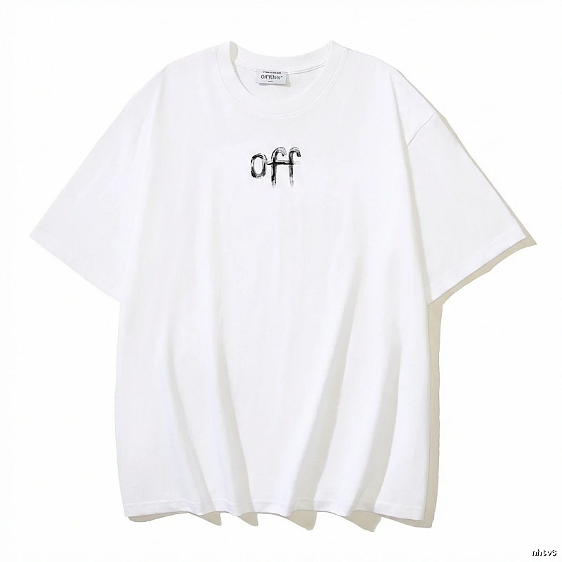 Off-White minimalist style white T-shirt