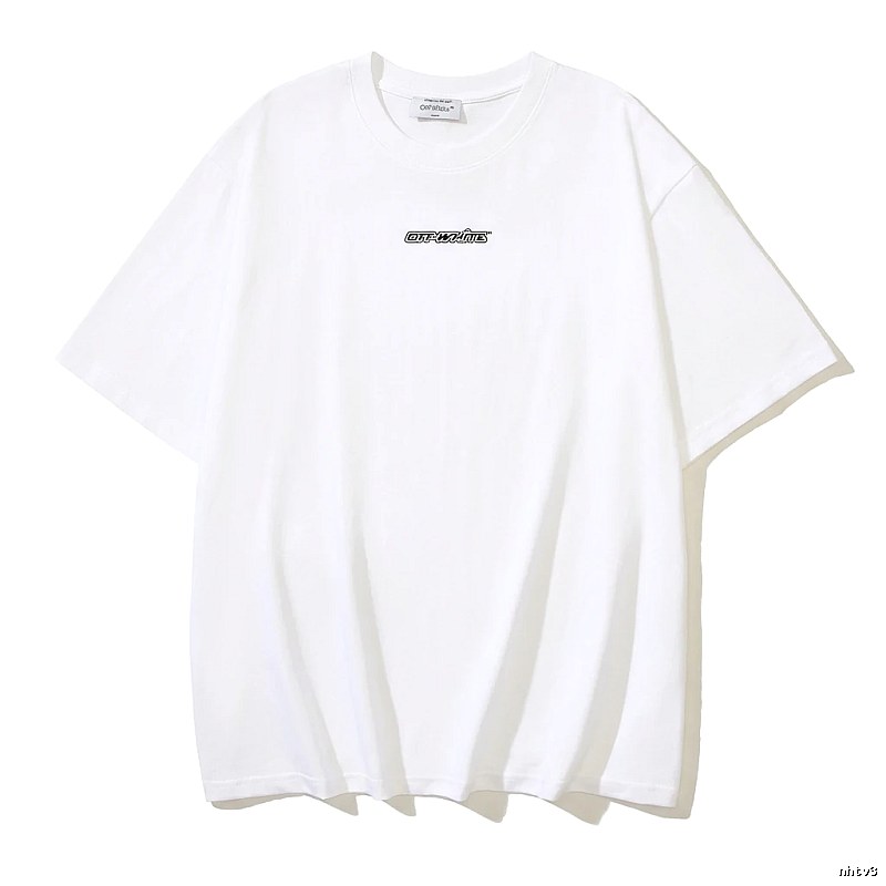 Off-White minimalist style white T-shirt