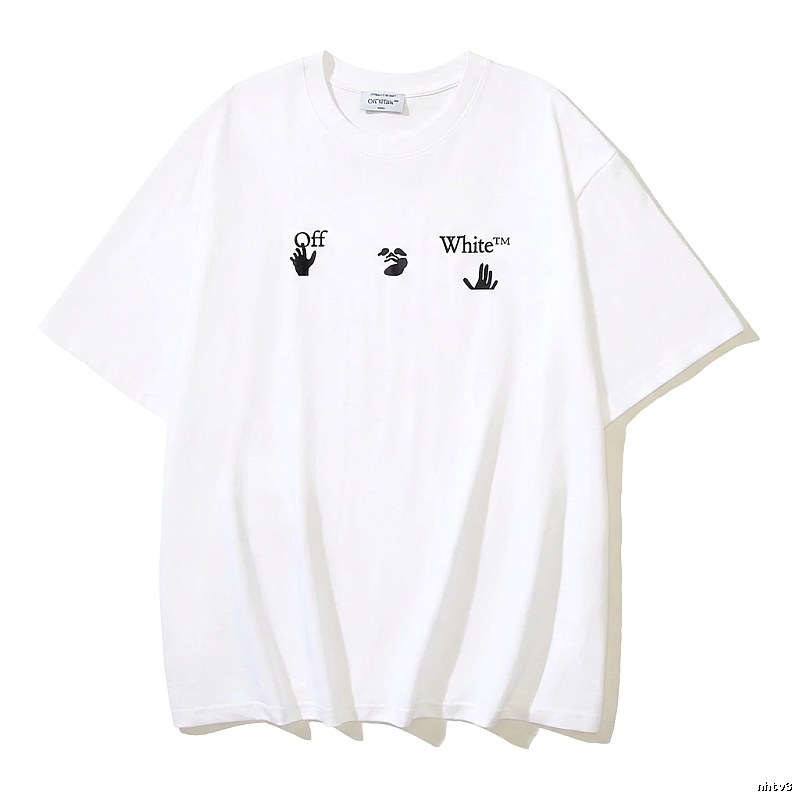 Off-White minimalist style white T-shirt