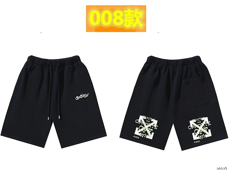 Off-White Style 008 Trendy Black Shorts
