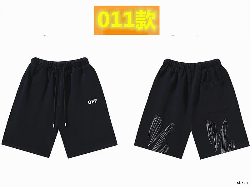 Off-White Style 011 Trendy Black Shorts