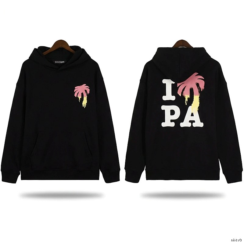 Palm Angels Palm Tree Trendy Brand Black Sweatshirt