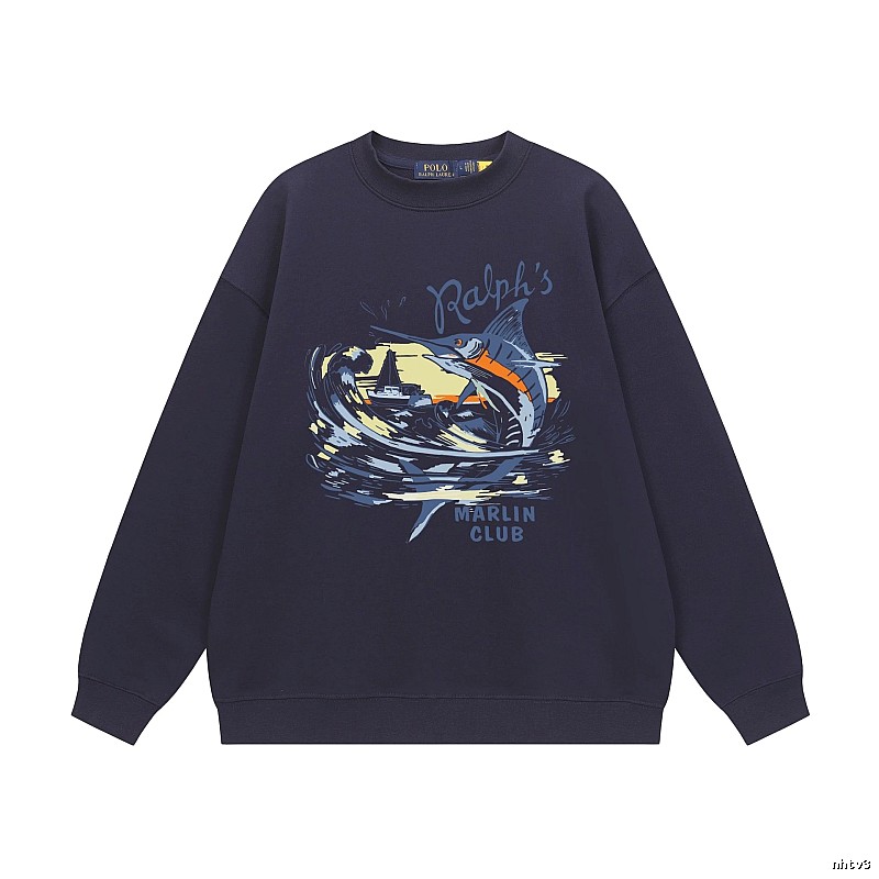 Ralph Lauren Marin Club Navy Blue Sweatshirt