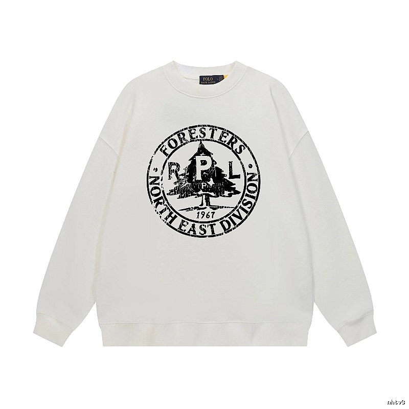 Ralph Lauren retro-style white sweatshirt