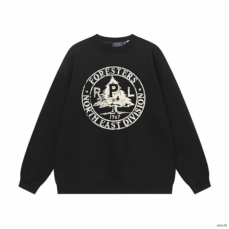 Ralph Lauren vintage-style black sweatshirt