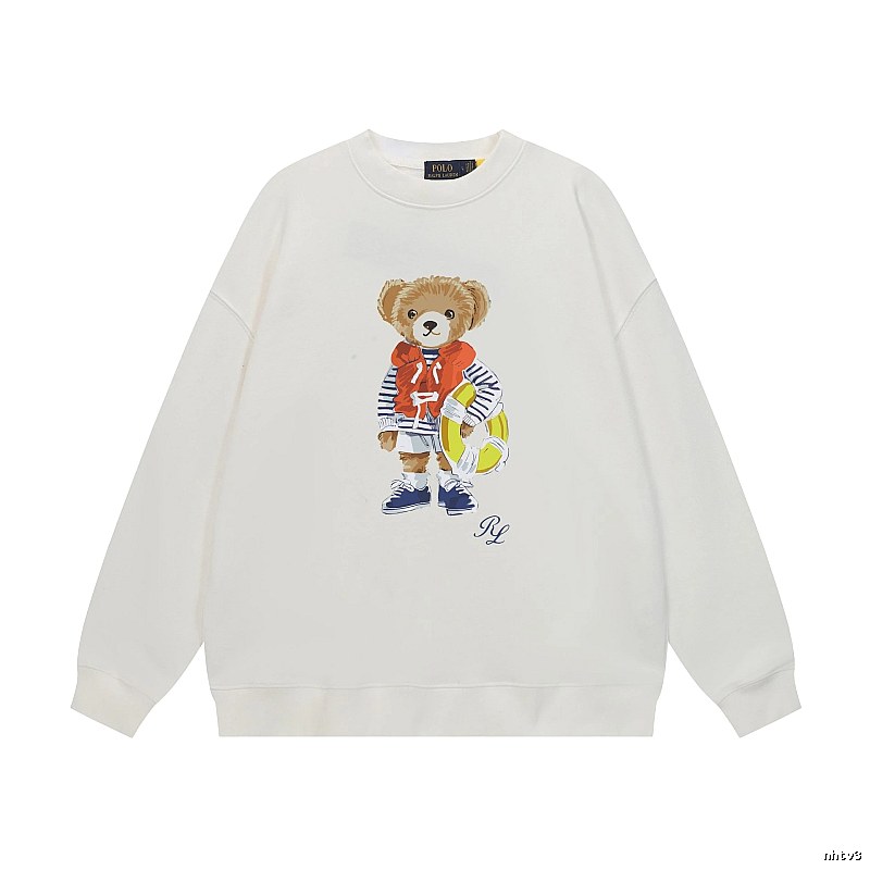 Ralph Lauren white sweatshirt with bear print