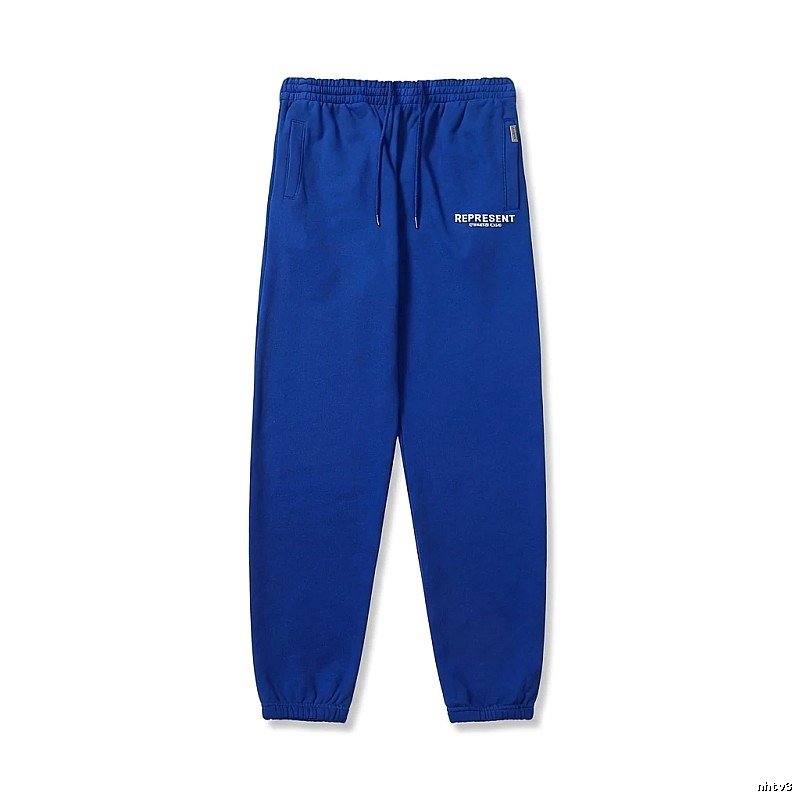 REPRESENT Basic Style Casual Blue Sweatpants